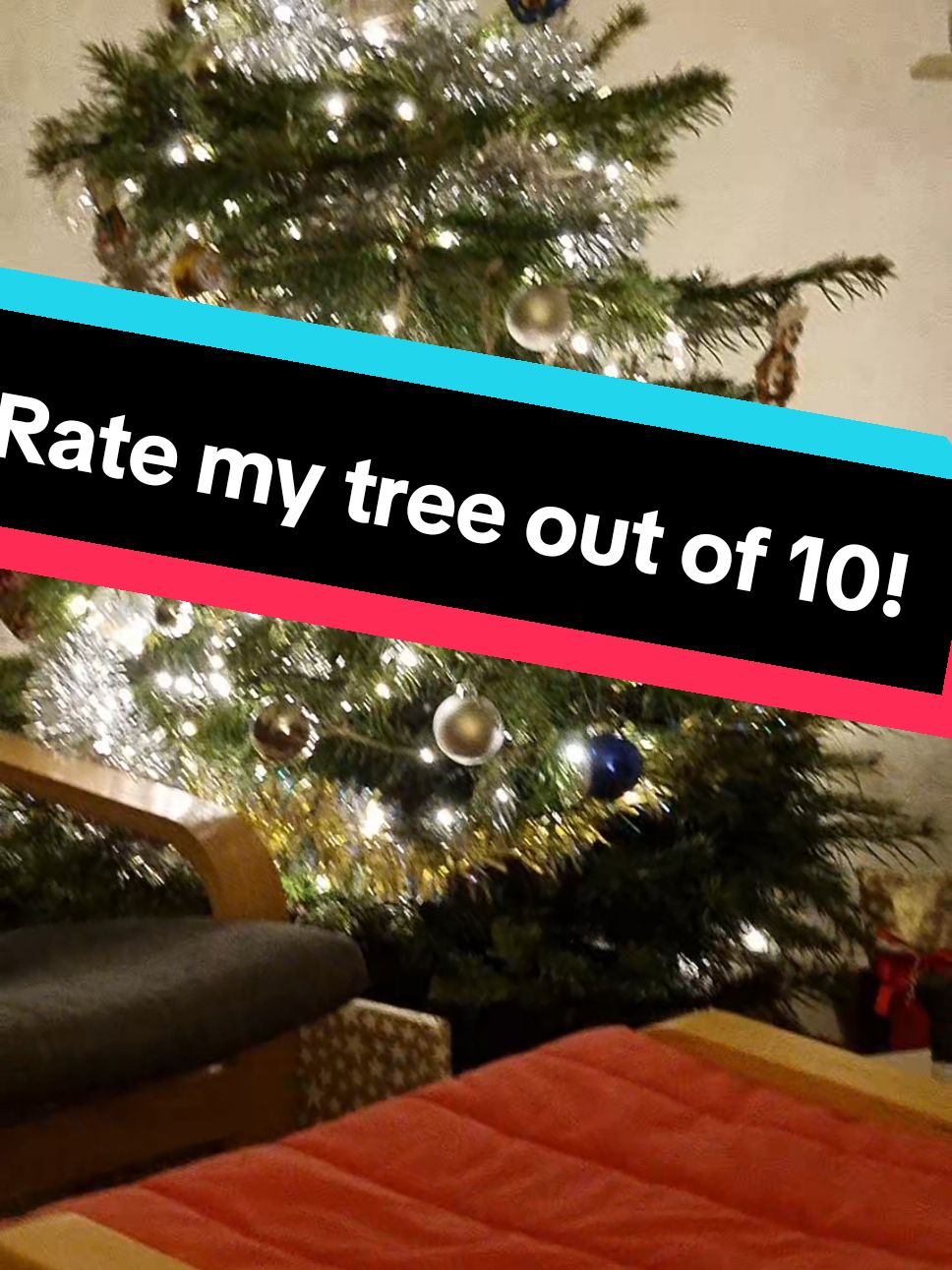 Rate my tree out of 10. I think it's a sturdy 8! let me know what you rate it?!?! #ratemytree #christmastreetalent #10/10