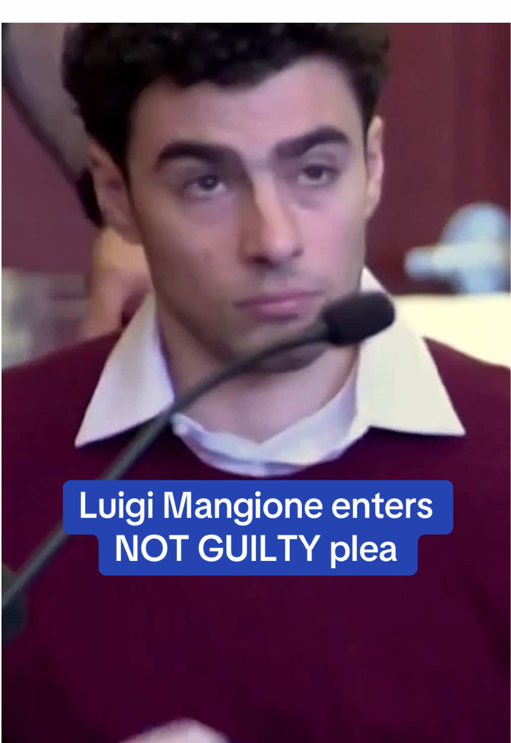 Suspected UnitedHealthcare CEO assassin Luigi Mangione entered a plea of not guilty to terrorism charges during his arraignment at a New York City courtroom. #news #luigi #luigimangione