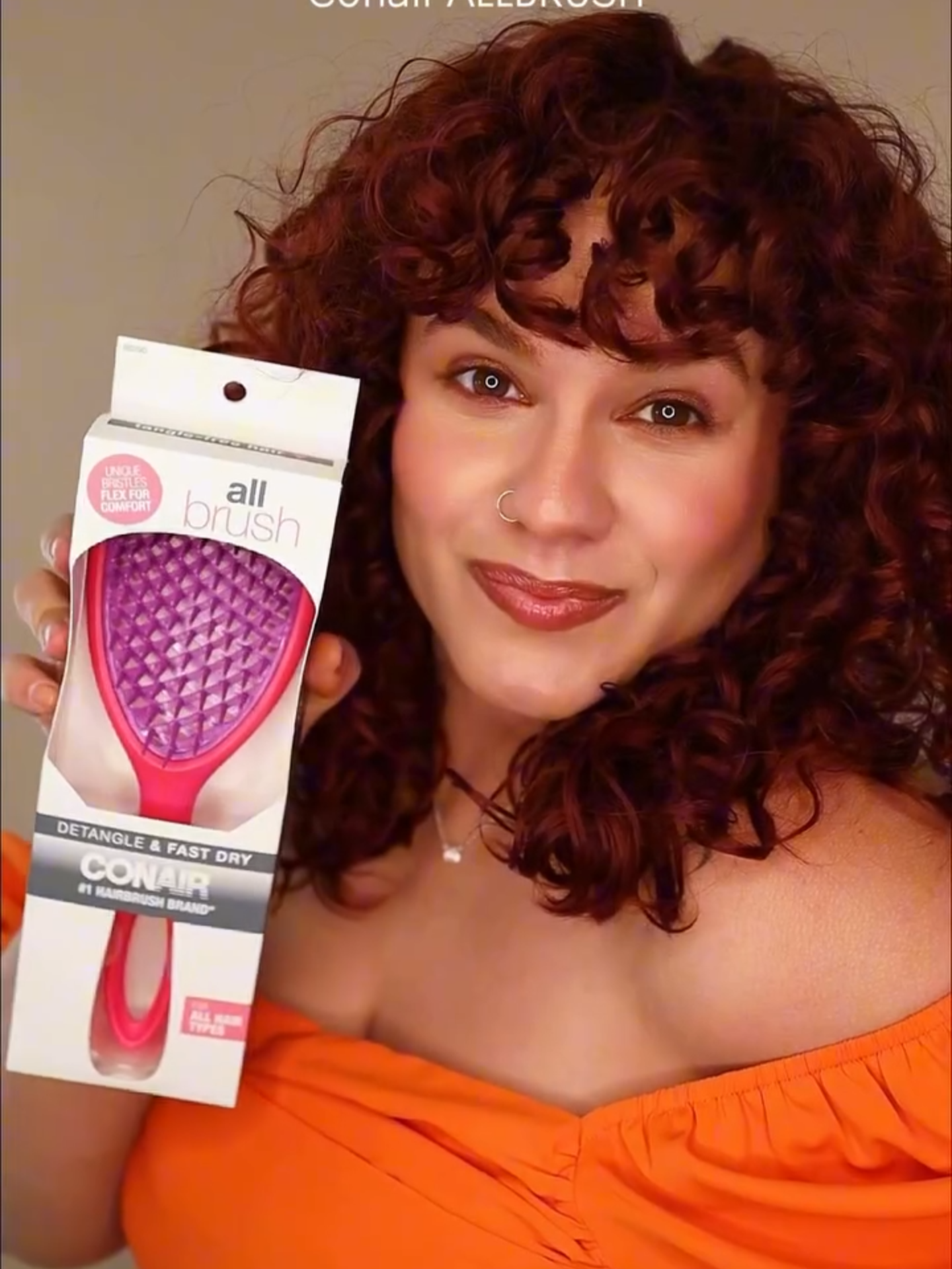 @andreacristina_az is blown away by the new   Conair AllBrush 🤩 From the #1 hairbrush brand, this under-$10 gem   detangles, smooths, and styles like a pro. 🙌✨       Available now on @amazon Your hair will thank you!  Shop Here -  https://amzn.to/3Zlq1xq       #conair #allbrush #hairdetangling #scalpcare #hairbrush #conairloveshair