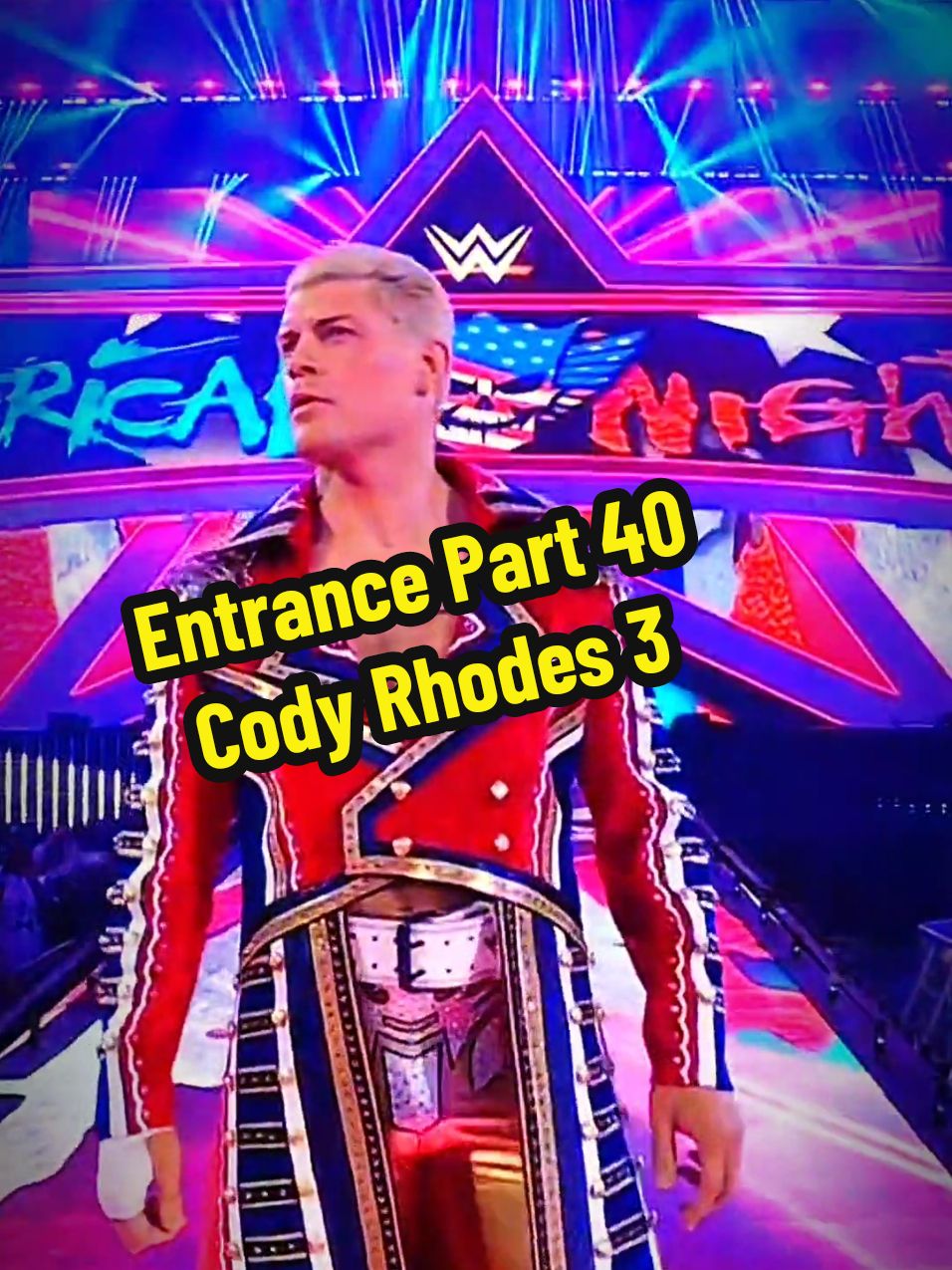 Entrance Part 40 Cody Rhodes 3 WrestleMania 38 #WWE#codyrhodes#WrestleMania