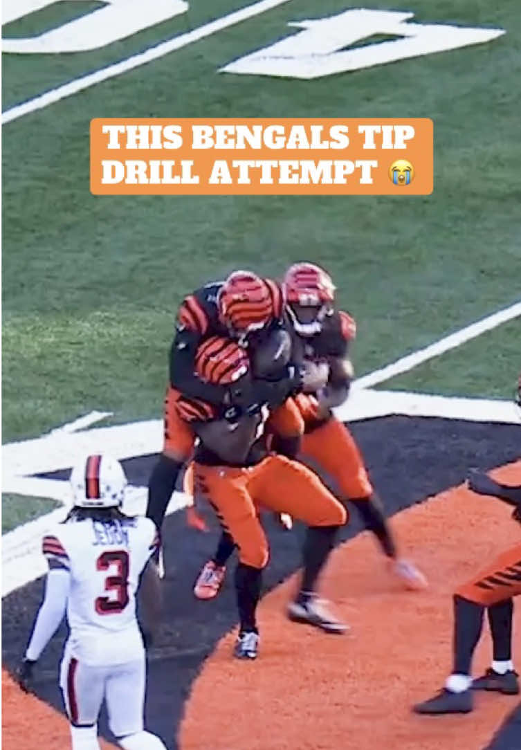 the ball was everywhere 😂 #cincinnati #bengals #nfl 