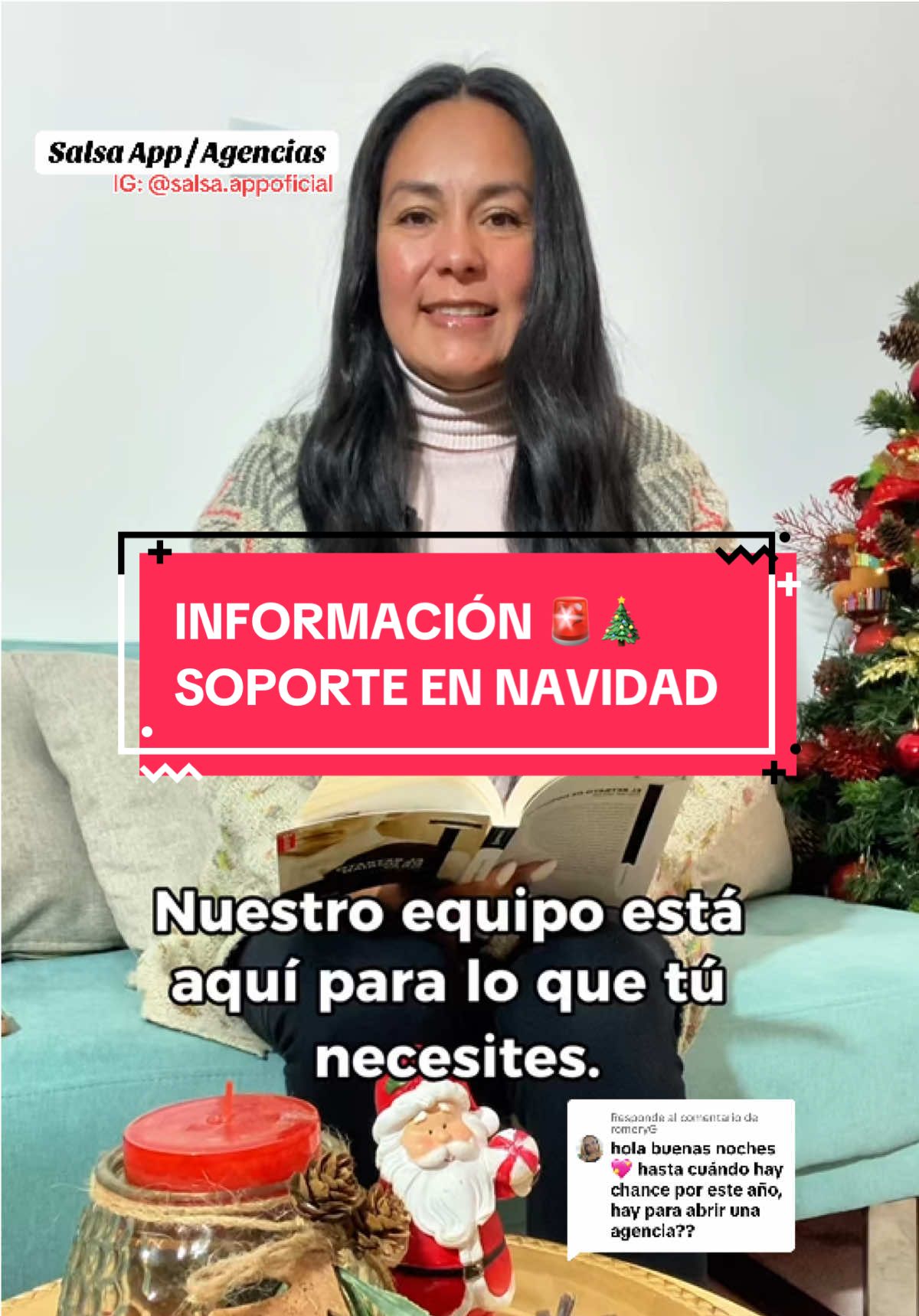 Respuesta a @romeryG ¡Aún puedes crear tu agencia con Salsa App y construir un inicio de año increible con tu propio negocio! 🎄💃 Síguenos en insta: salsa.appoficial para ayudarte con el paso a paso a seguir ❤️💚 #app #noviavirtual #informacion #navidad #2025 #negociodigital #emprendedores #salsaapp #agencias 