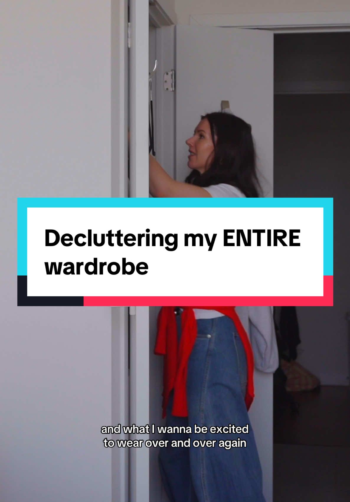 I decluttered my ENTIRE wardrobe before 2025 ✨ full video on my channel 💅 📦 #closetdeclutter #decluttering #declutteryourlife #capsulewardrobe #declutterwithme #closetorganization 