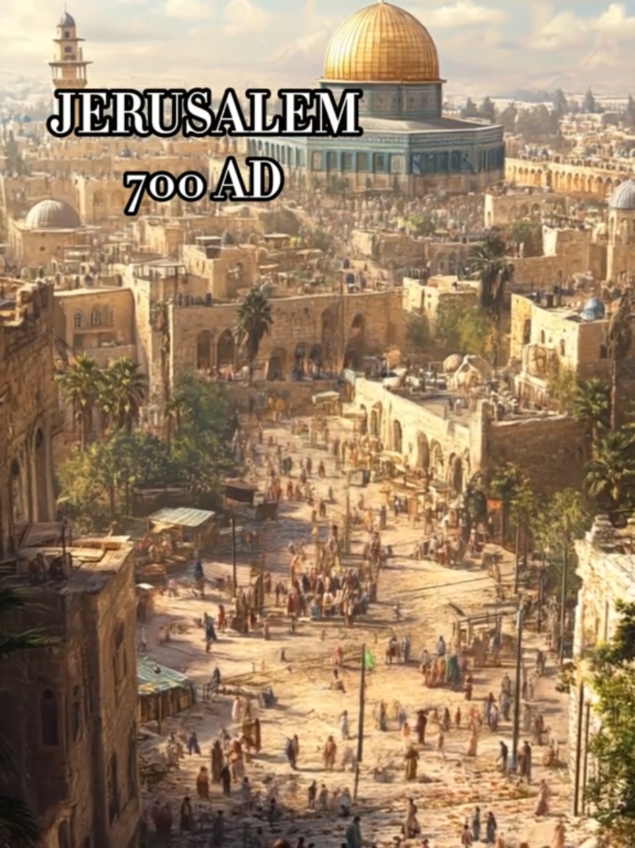 Jerusalem 700 AD#jerusalem #historia #israel #palestina