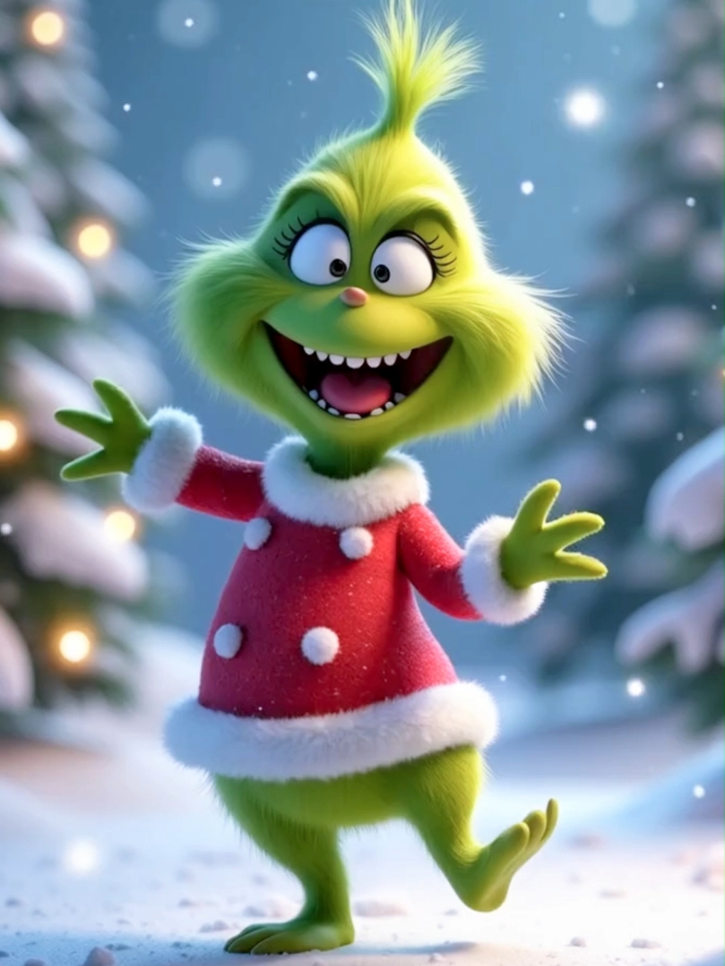 Cute Grinch dancing #cute #christmas #merrychristmas #xmas #christmastree #festivefun #winter #christmasmagic #grinch #grinchoftiktok #ai #viralvideos #mustwatch #fyp 