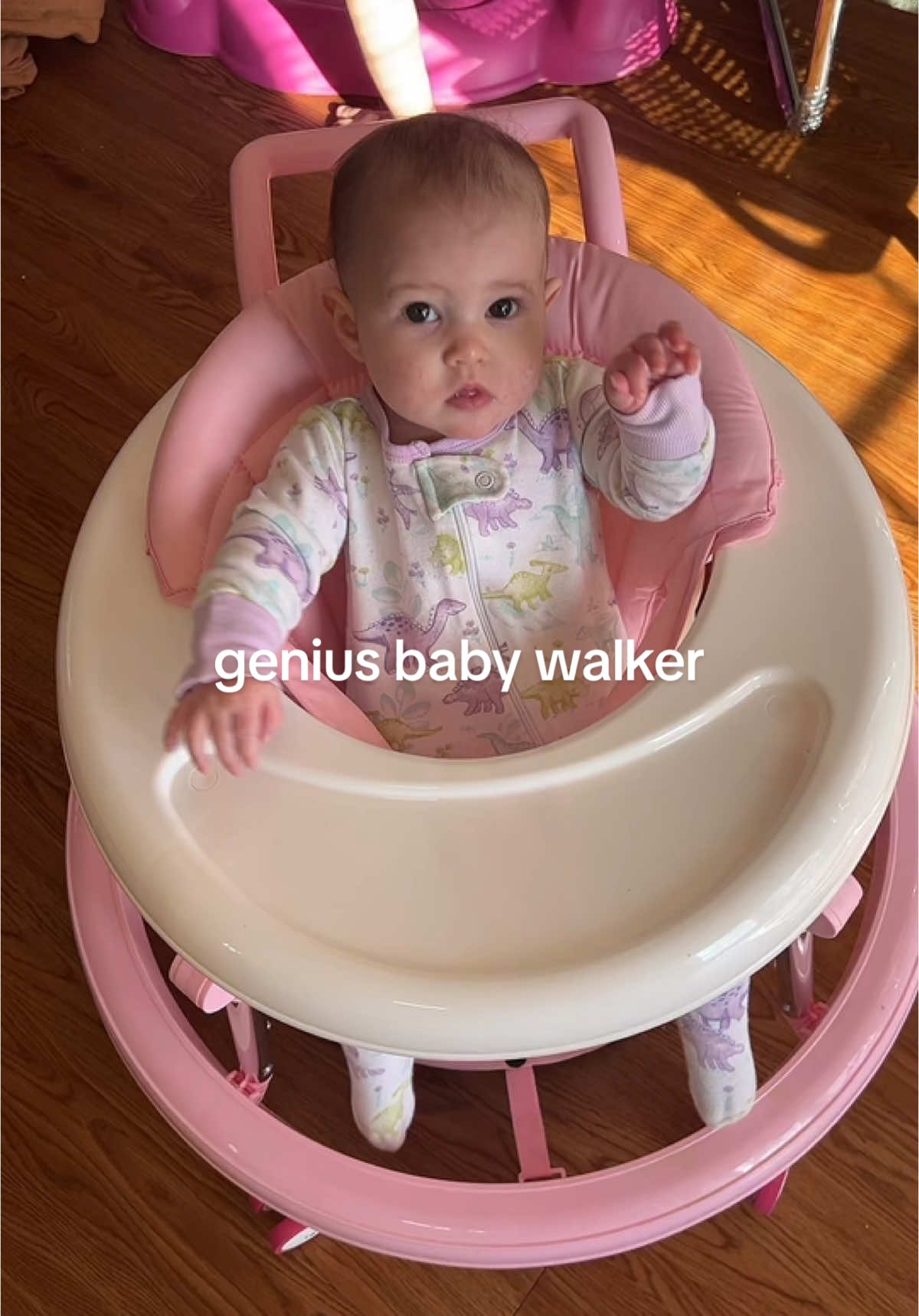 This baby walker is genius. Ive never seen one that folds down and this is gonna make taking my baby to work so easy hahaha. #babywalker #momfinds 