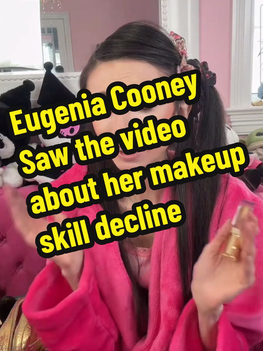 Eugenia Cooney did see the video addressing her makeup skill decline and this was her response @maia \ (-_-) / #eugeniacooney #makeup 