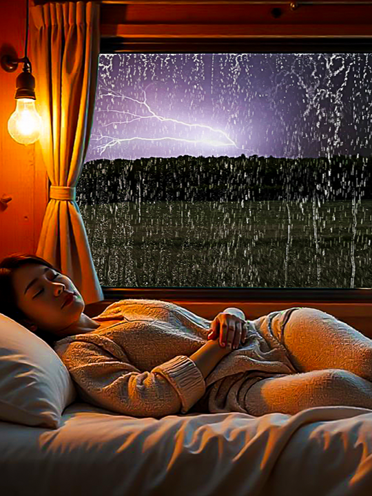 Relax Completely with the Soothing Symphony of Heavy Rain, Thunder, and Gentle Wind for Better Sleep. #rain #asmr #sleep #camping #relaxing