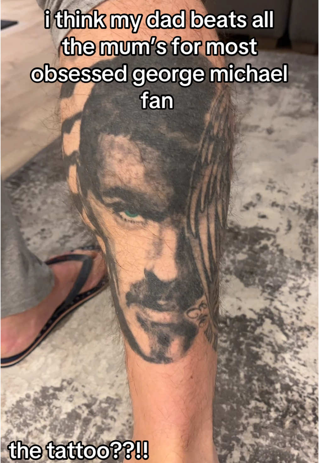 The tattoo tops it all off - the more you watch it gets worse  #georgemichael #georgemichaelcarelesswhisper #carelesswhisper #dad #wham @WHAM! @Roman Kemp @George Michael 