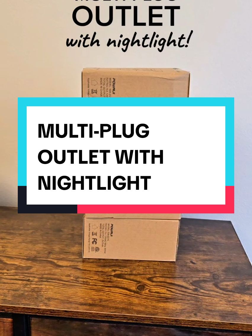 Multi-Plug Outlet with Surge Protector and Nightlight! #multiplug #nightlight #surgeprotector 