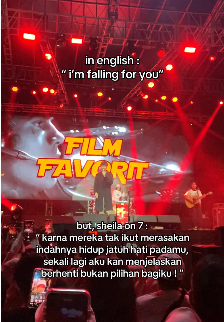 i’m falling for u karna mereka tak ikut merasakan indahnya hidup jatuh hati padamu. lagu Film Favorit dari Sheila on 7. Trend in english hehehe #sheilaon7 #inenglish #filmfavorit  #sheilagank  