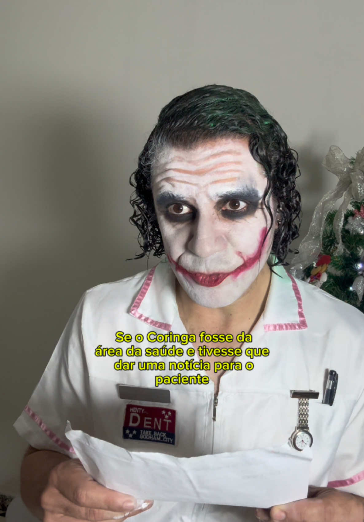 Ja pensou nisso? Eu acho que não iria dar muito certo não🃏🩺🏥 #joker #saude #hospital #consulta #clinica #humor #comedia #enfermeira 