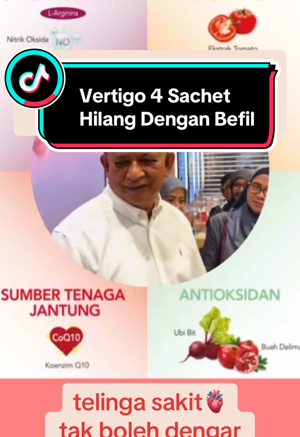 Alhamdulillah Ikhtiar Vertigo. Penafian : Pengalaman asbab dari pengguna sendiri. Wal hasil ianya berbeza kpd individu. #befil #befilprice #befiltestimoni 