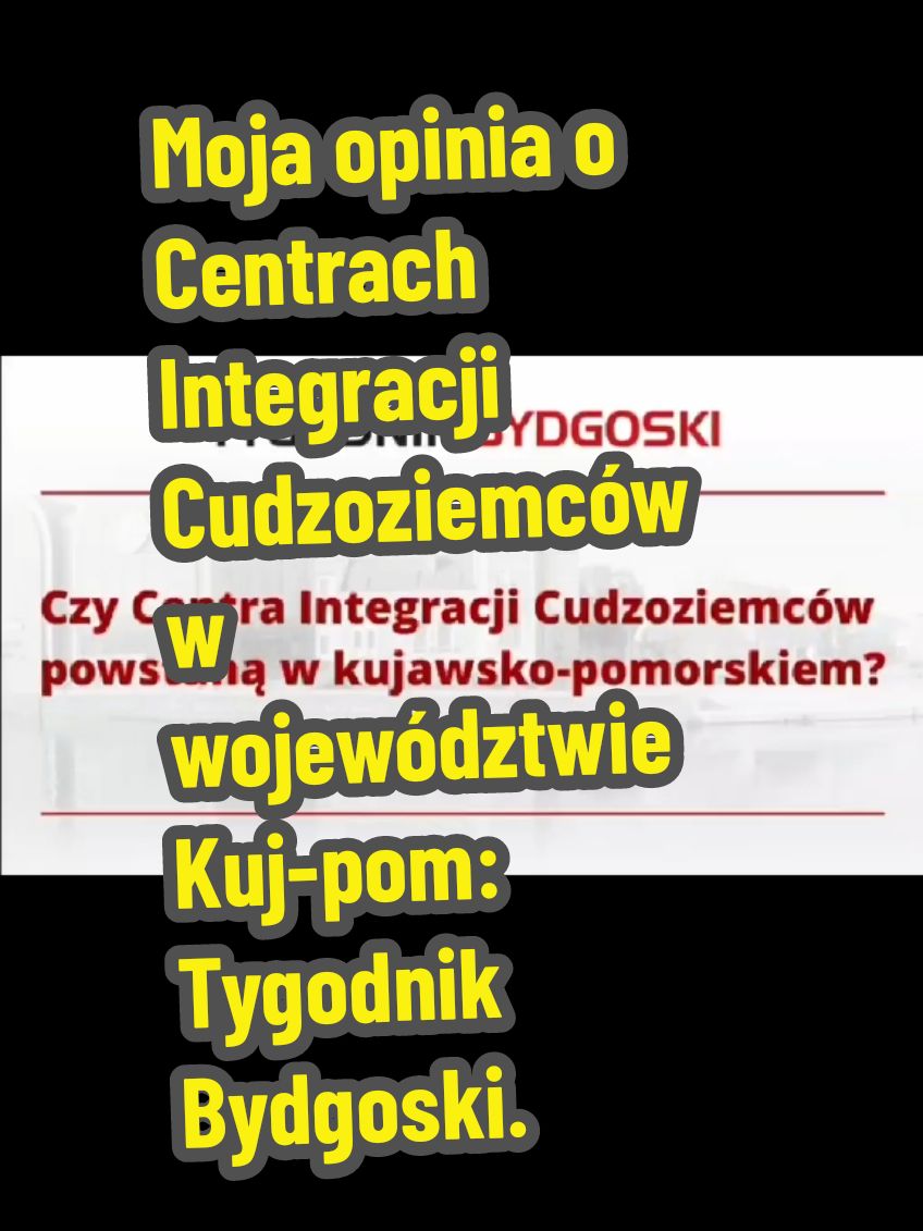 Moja opinia o Centrach Integracji Cudzoziemców w województwie Kujawsko-pomorskim.brygady Dzisiejszy wywiad dla Tygodnika Bydgoskiego. 🇵🇱👍 #RuchNarodowy #Mentzen2025 # #Magdeburg #CIC #imigrantes 