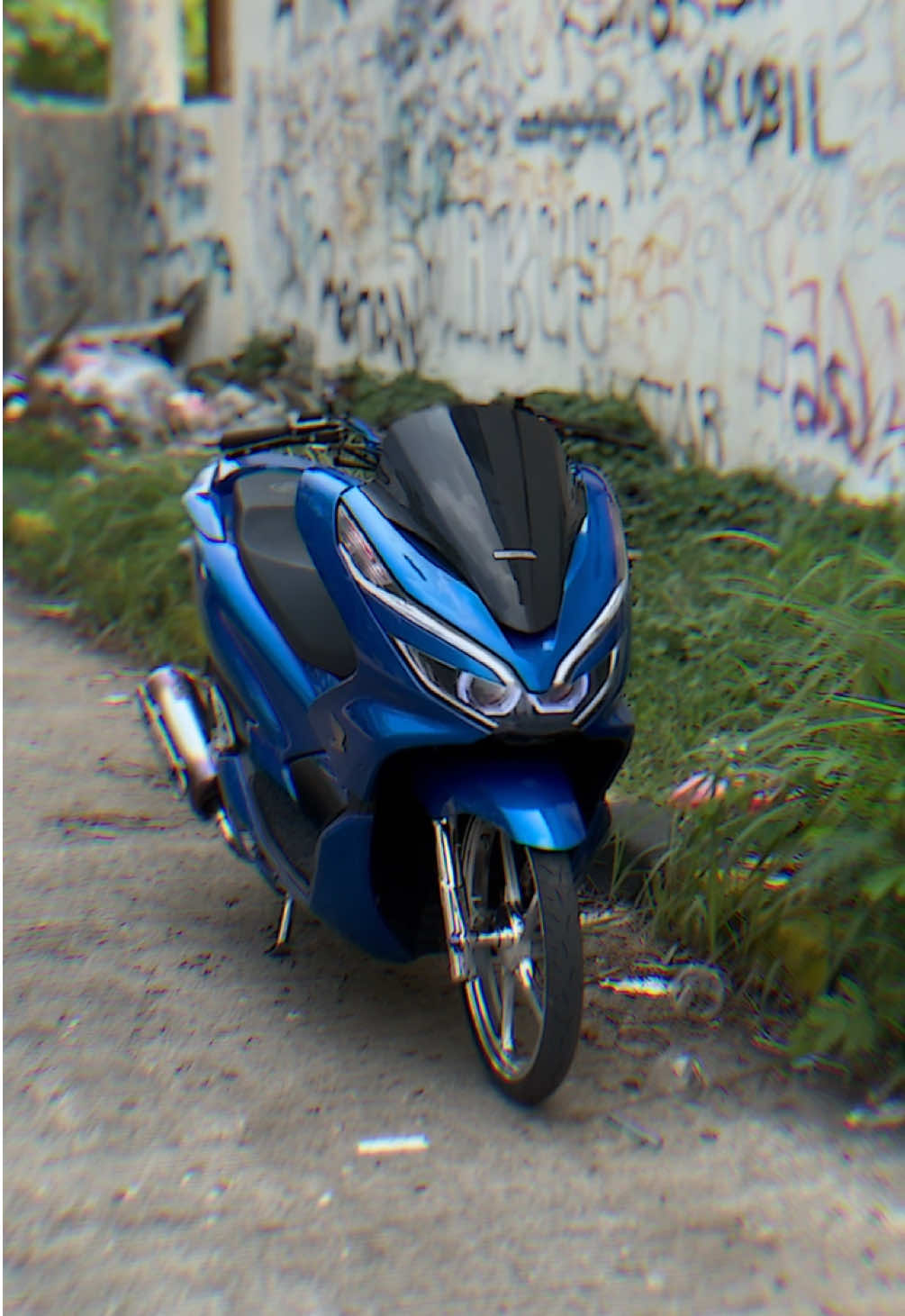 🤩💙 #pcx150 #pcxmodifikasi #ring17style  