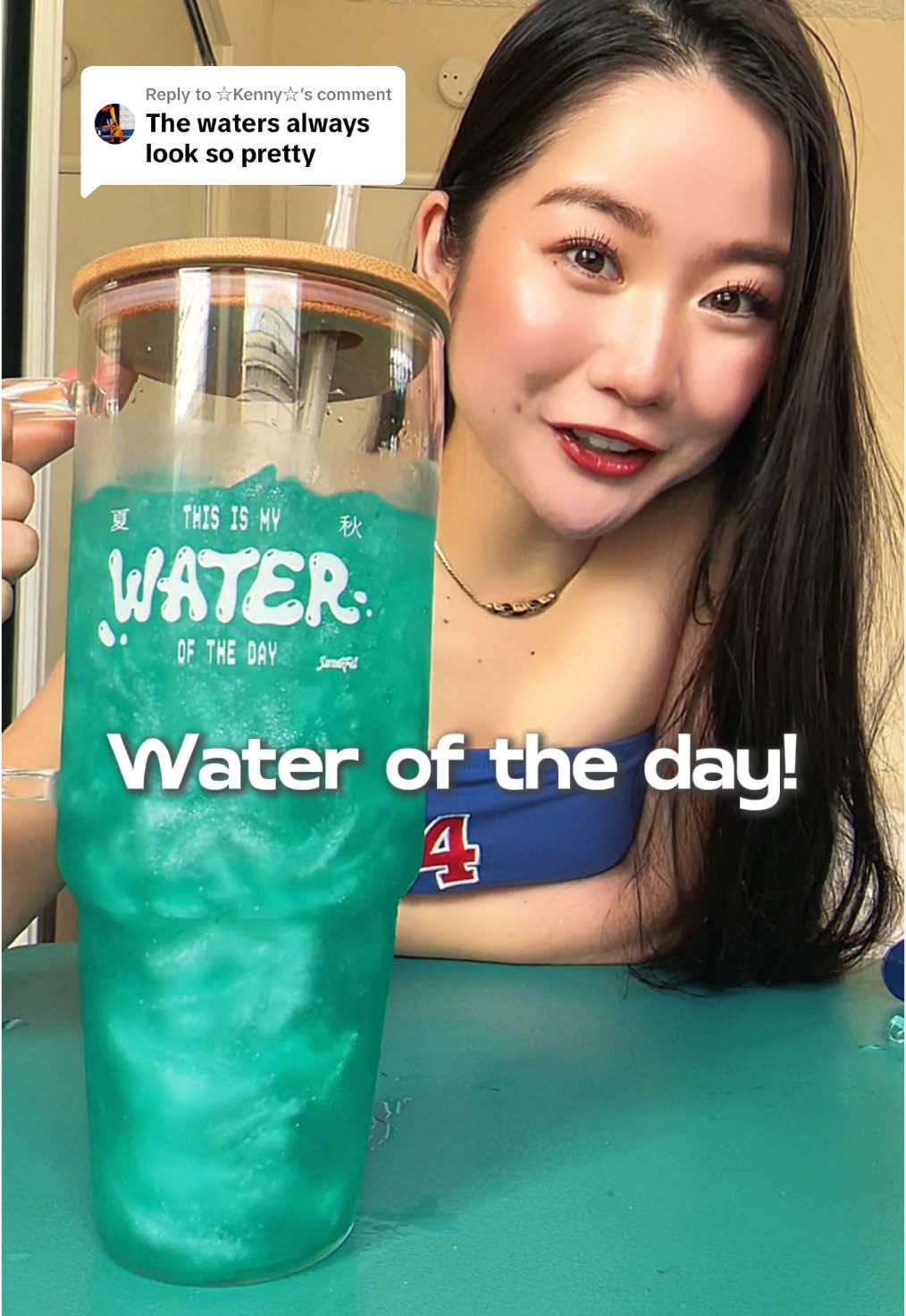 Replying to @☆Kenny☆ thanks Kenny but today’s water is way more prettier than usual imo😍💙🩵 my fav colorrrr🫶 I know it’s still mid Christmas but can’t wait for it to be summer again so I can enjoy this at beach 🌊 #summerfallsake #sake #drinktok #summerdrinks #wateroftheday #watertok #sparklingsake #water #stayhydrated #drinkwater #waterrecipe #flavoredwater 