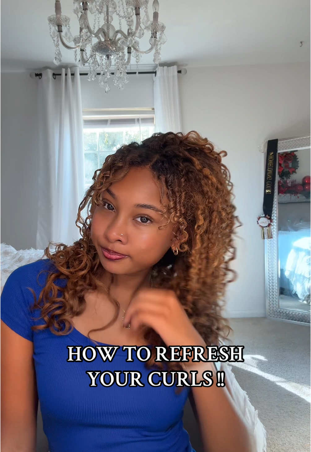 How to refresh your curls in the morning !!!  #fyp #curlyhair #refreshcurlyhair #hairrefresh #foryoupage #hairtutorial 