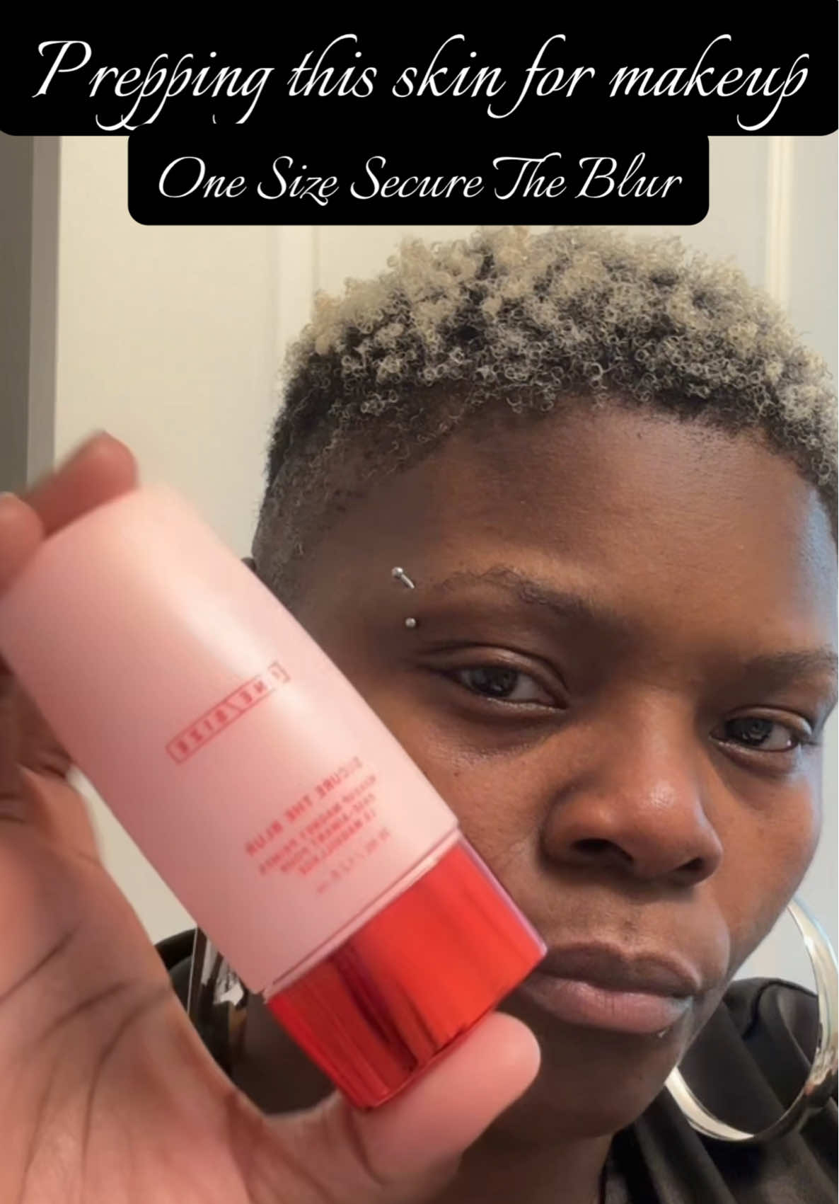 Lets Prep this skin for make up using the one size secure the blur. Linked below. #onesizesecuretheblur #onesizeprimer #securetheblur #makeupprimer #flawlessmakeup #flawlessskin #makeupproducts 