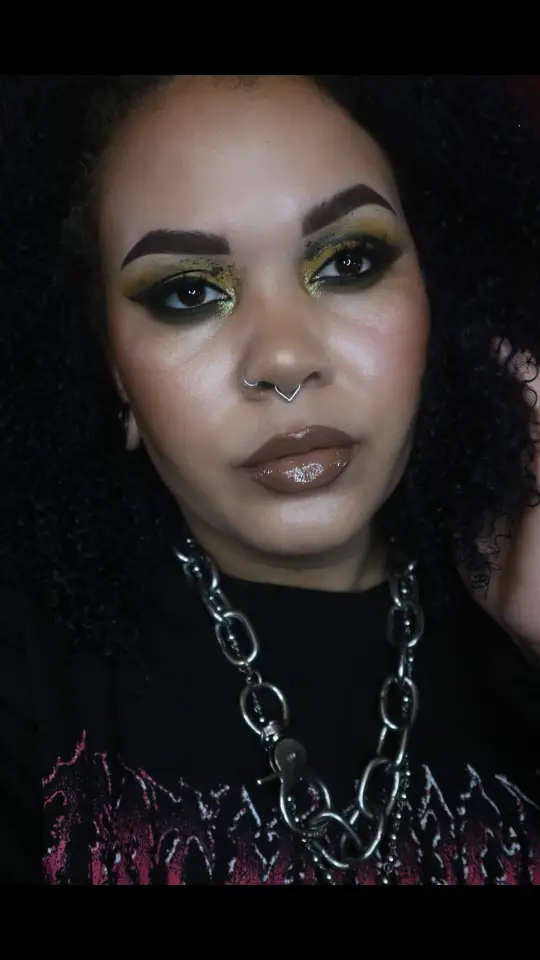 @DanessaMyricksBeauty Colorfix in Primary Yellow Wet N Wild mega liner in black Lip combo is @Unearthly Cosmetics Lipliners in Cafe & Char @meltcosmetics Tease lipstick @maccosmetics Squirt Plumping Gloss Stick in Like Squirt #makeup #grungeglam #graphicliner #colorfix #unearthlycosmetics #maccosmetics #altmakeup #altlook #altstyle #alttiktok #meltcosmetics 