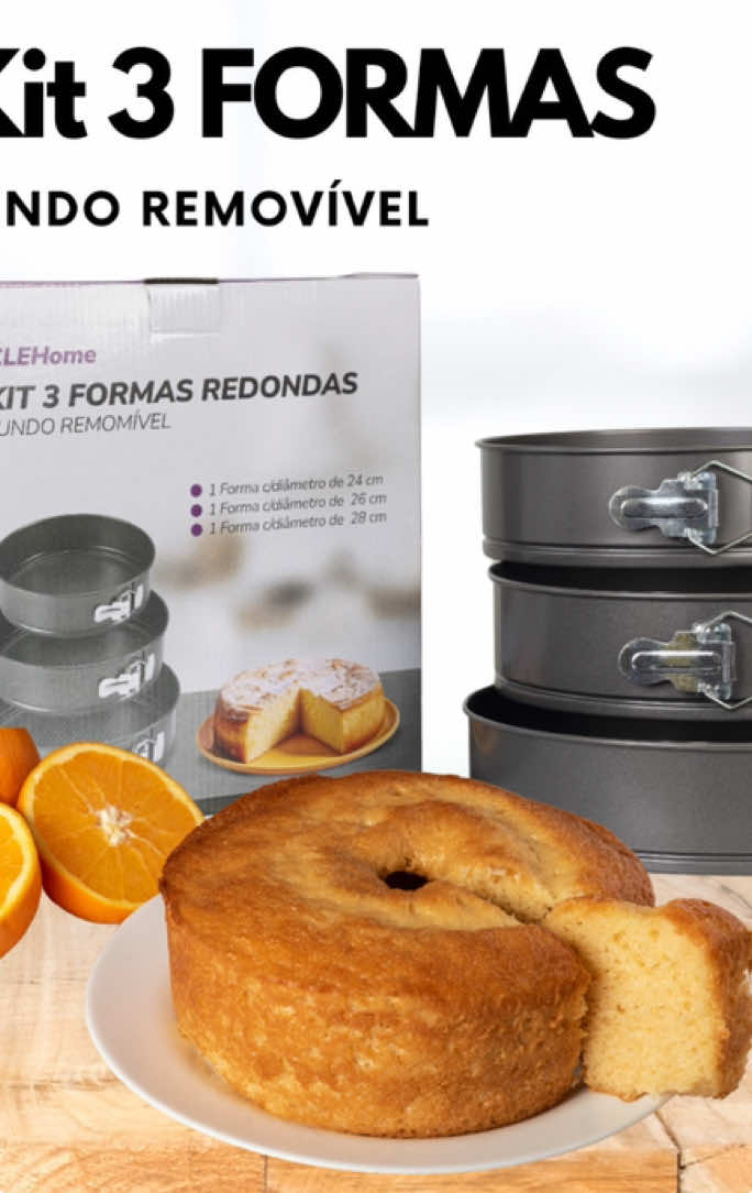 Kit 3 formas rodondas com fundo removível antiaderente  1,1MIL vendidos 4.9 🌟 Minha consideração pessoal: 10/10 LINK NA BIO! #donadecasa #casa #cozinha #dicadeamiga #casaorganizada #casalimpa #shopee #coisasdecasa #casa #casaaconchegante #utensiliosdecozinha 