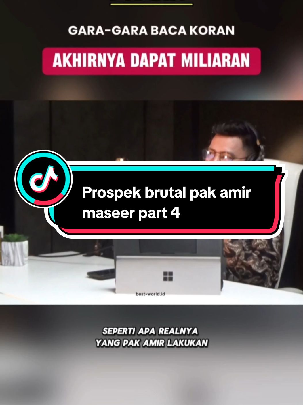 Belajar prospek brutal dari pak @Amir Masser #peluangusaha #ptbestsyariah #bestcorporationsyariah 