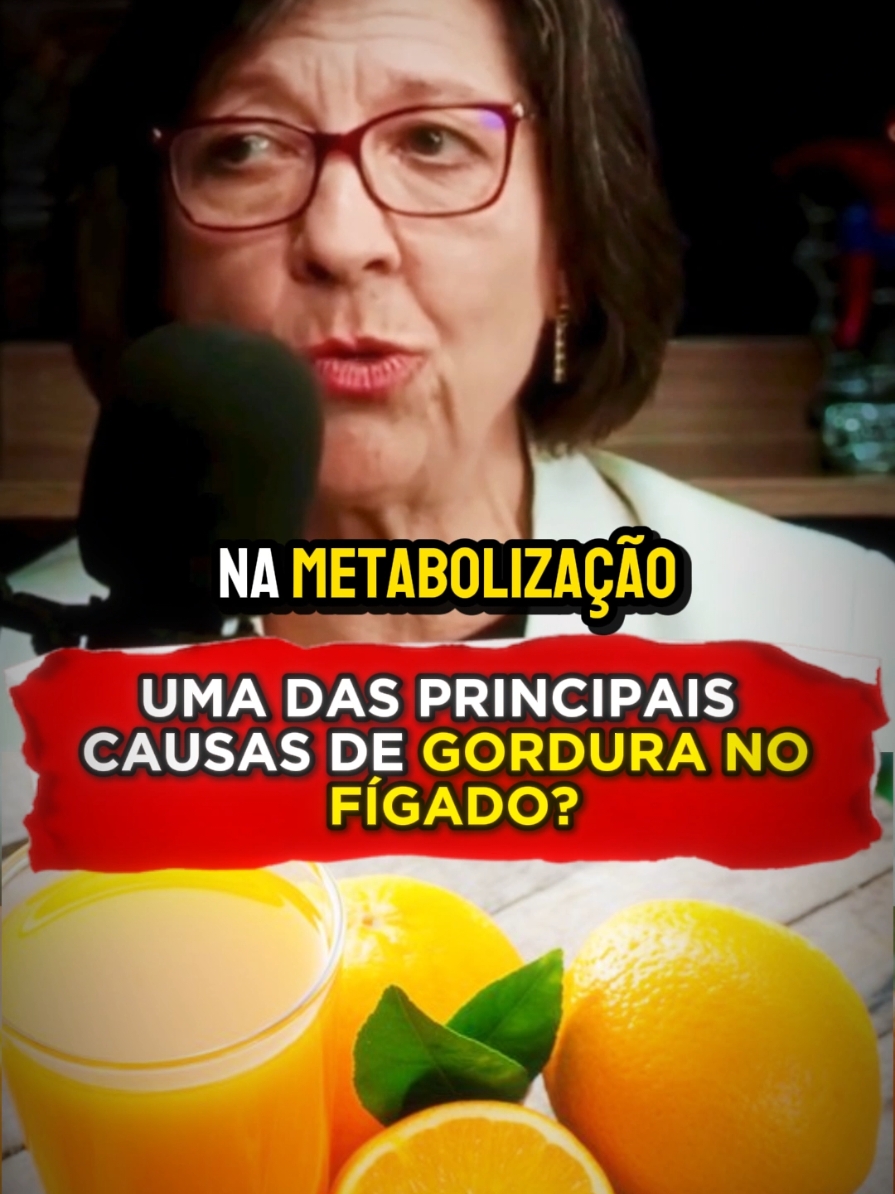 Uma das principais causas de gordura no fígado? #gordura #laranja #suco #saude #dicasdesaude 