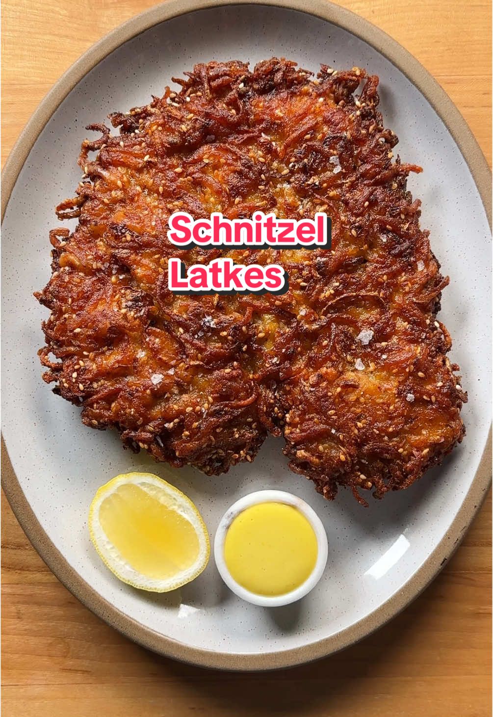 8 latke days, 8 different ways — epsiode 5: schnitzel latkes #cooking #food #hanukkah #chanukah #latkes #schnitzel 