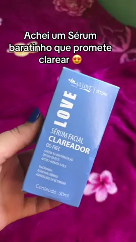Querem vidio testando ele ?🥰#foryo #fyp #pele #rostoperfeito #rosto #skincare #clareador #maxlove #serum #barato #daily #viral_video #viralizatiktok 