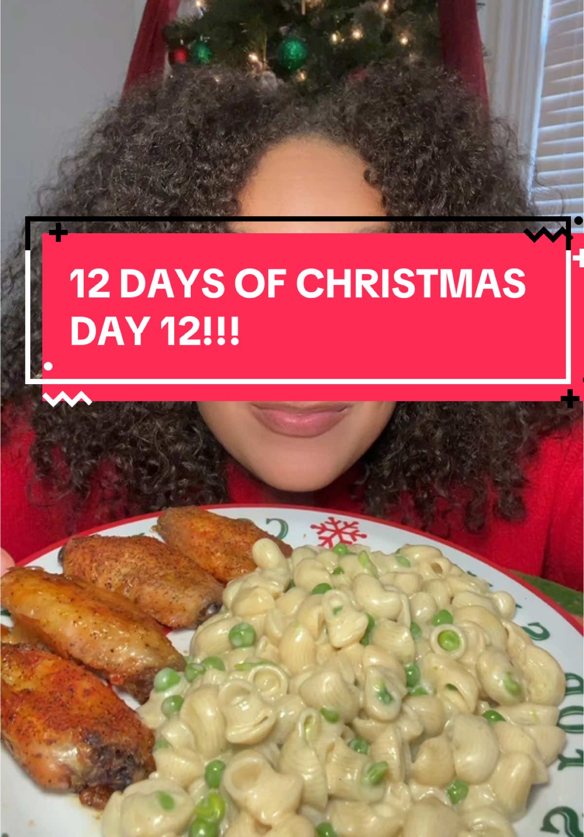 12 DAYS OF NOODLES🍜🎅, DAY 12!!! MAC N CHEESE & chicken wings🔥🔥🔥 #macncheese #chickenwings #mukbang #eating 