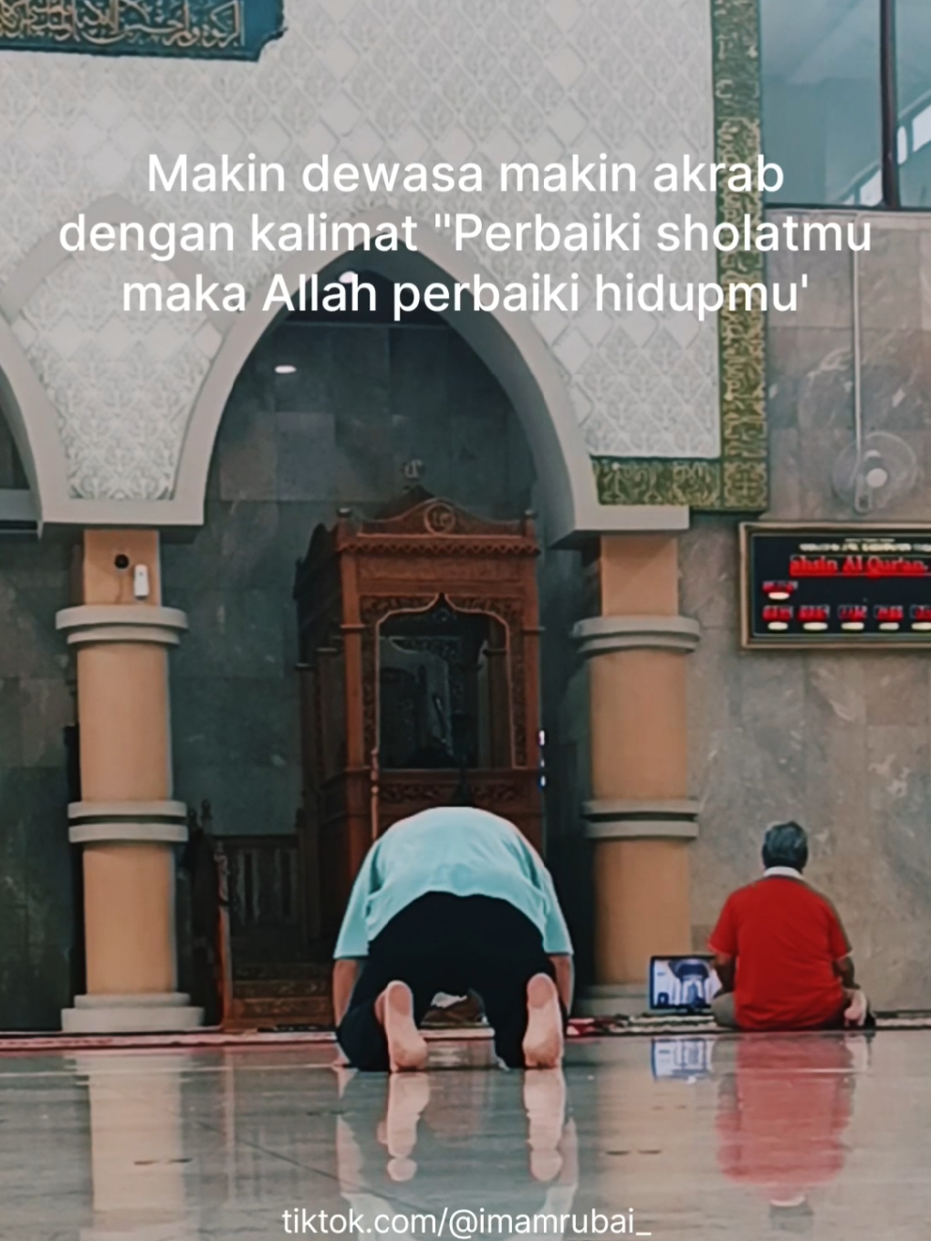 Perbaiki sholatmu, maka allah perbaiki hidupmu #sholat #perbaikidiri #quotes #hijrahku #quotesislam #allah❤️ #quotestory #quotesoftheday #menatahati #pemudahijrah #reminderislamic #motivasiislami #reminderquotes #islamic_video #quotesaesthetic #quotesislami #fyp #story 