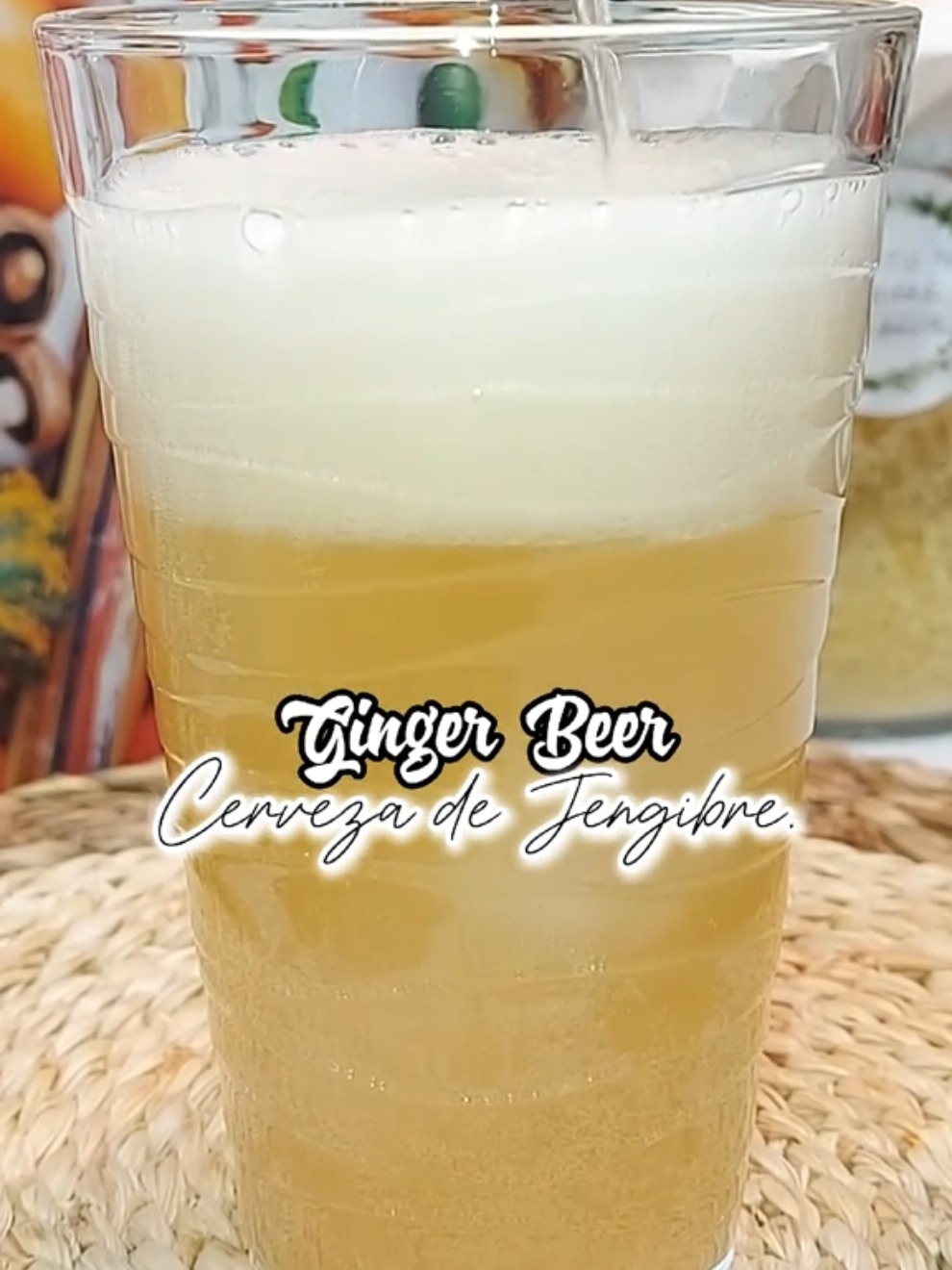 GINGER BEER.  CERVEZA DE JENGIBRE. #probiotics #probioticos #recetasfaciles #Recipe #healthyrecipes #saludable #guthealth  🫚 Si ya tienes un 