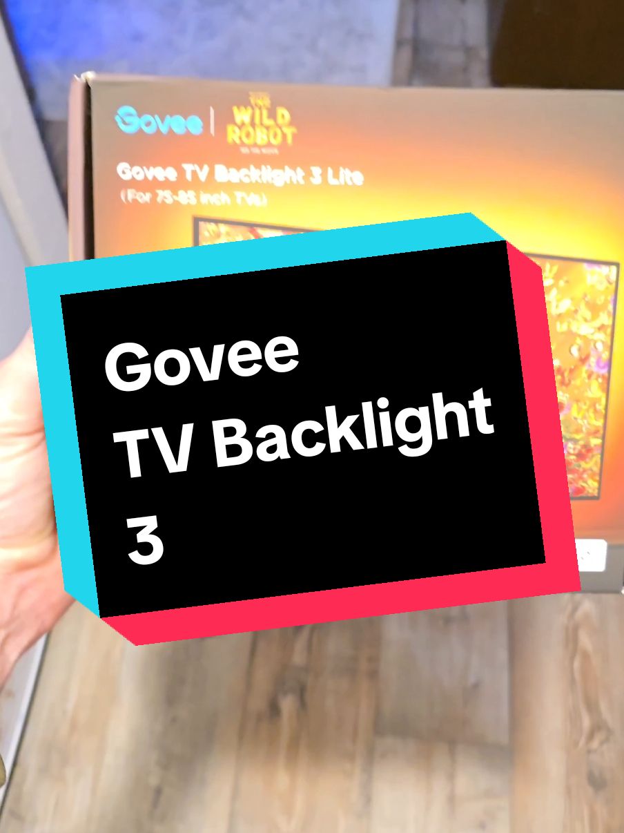 Govee really outdid themselves this time!! I wish I found this earlier and for only $40 bucks??? #govee #goveetvbacklight #movienight #tvbacklight #tvled #goveelights 