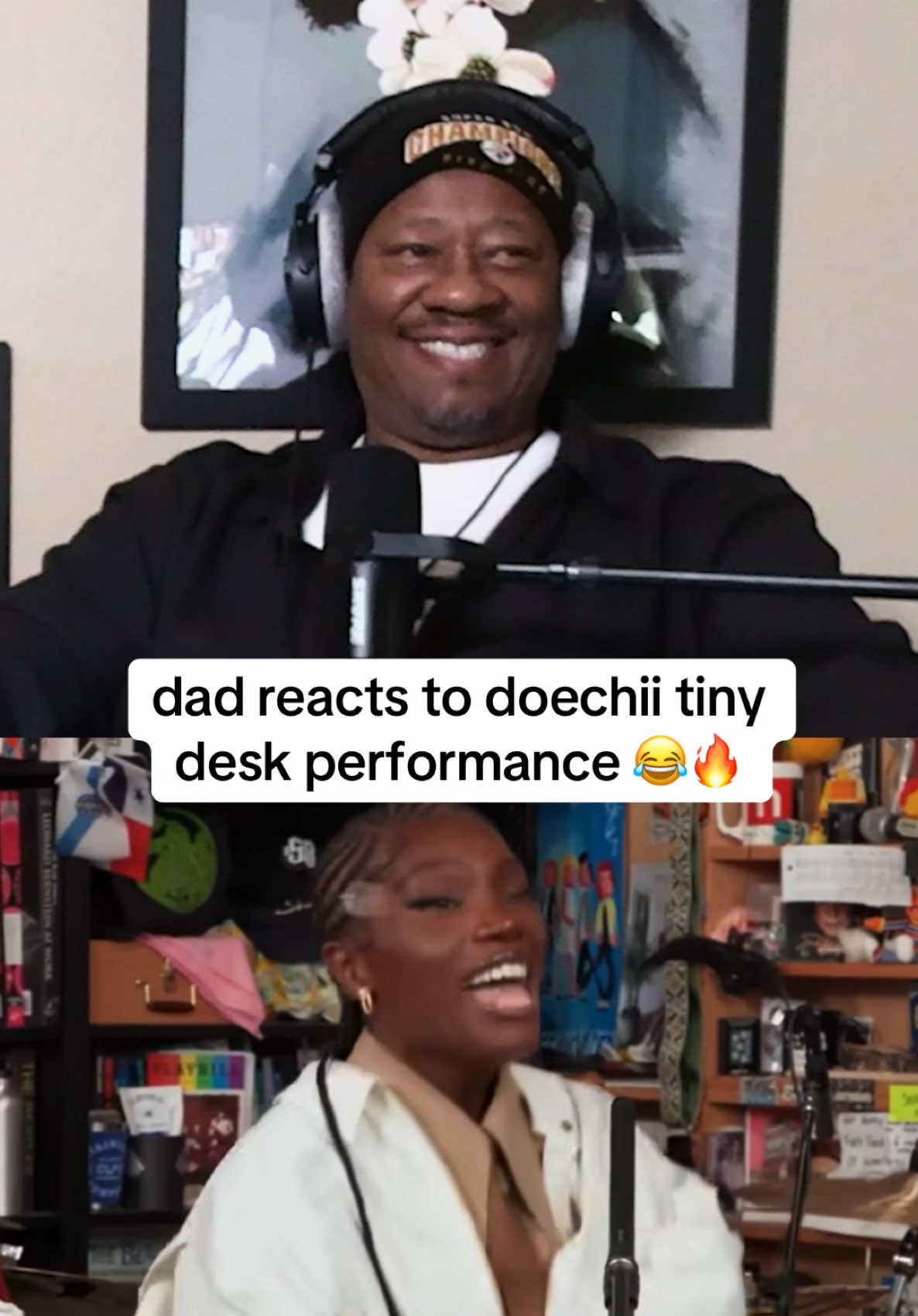 Dad reacts to Doechii - Tiny Desk Performance 🔥 #bridgingthegap #dadsoftiktok #dadreacts #doechii #tinydesk 