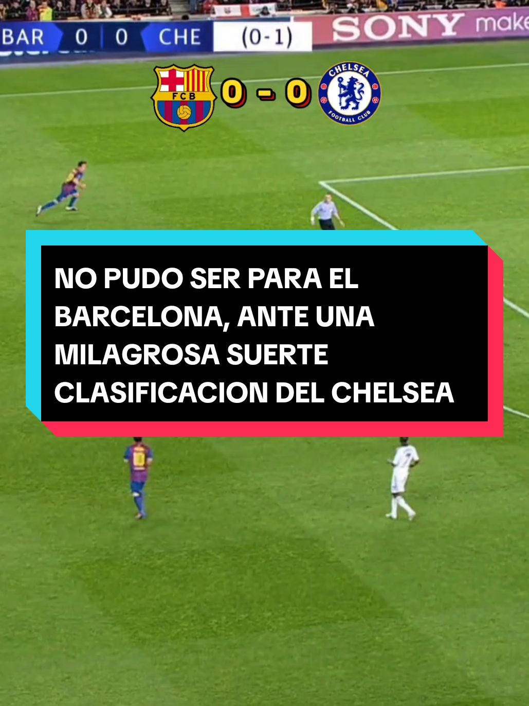 El día en que el Barcelona de Iniesta perdió quedo eliminado ante un pobre Chelsea. 