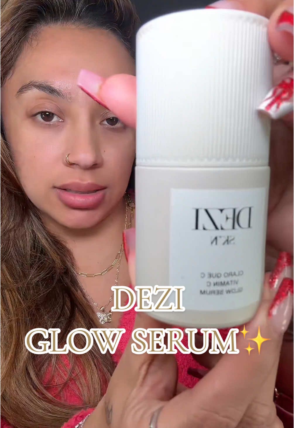 Claro Que si ✨ I tried it #skincare #skincaretiktok #glowserum #serum #vitamincserum #tiktokshopfinds 