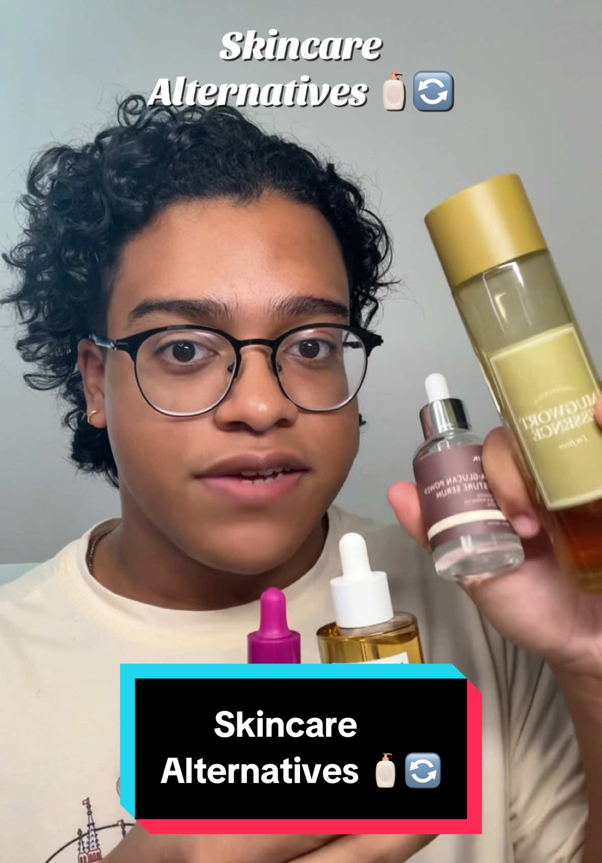 What are YOUR alternatives to popular skincare? 🔄 Check out my IG @diego.moone for tips & giveaways! 🫶 Mentioned: - Mixsoon - Centella Cleansing Water - Man:yo - Pure Cleansing Water Sensitive - iUnik - Beta-Glucan Power Moisture Serum - Anua - PDRN Hyaluronic Capsule 100 Serum - I’m From - Mugwort Essence - Anua - 7 Rice Ceramide Hydrating Barrier Serum - EQQUALBERRY -  Bakuchiol Plumping Serum #kbeauty #kbeautyskincare #koreanskincare #koreanskincareproducts #alternative #skincaredupes #doublecleansing #dryskin #retinol #soothing @Mixsoon US Official @Manyo US @iUNIK @anua_global @imfrom_us @Eqqualberry 