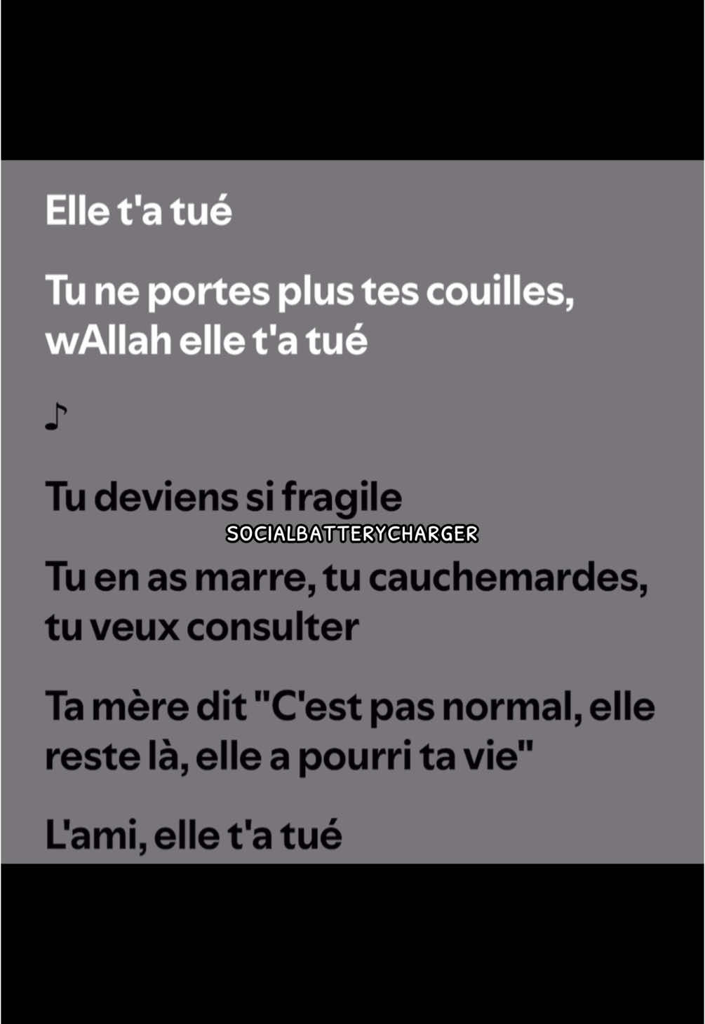 elle t‘a tué #spotify #lyric #song #france 