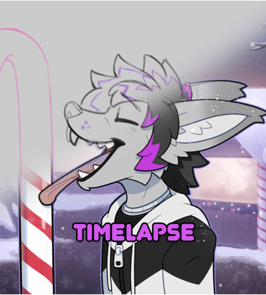 #timelapse for Lance! A long one this time :)  Drawn in Clip Studio Paint EX  #furryart #animation 