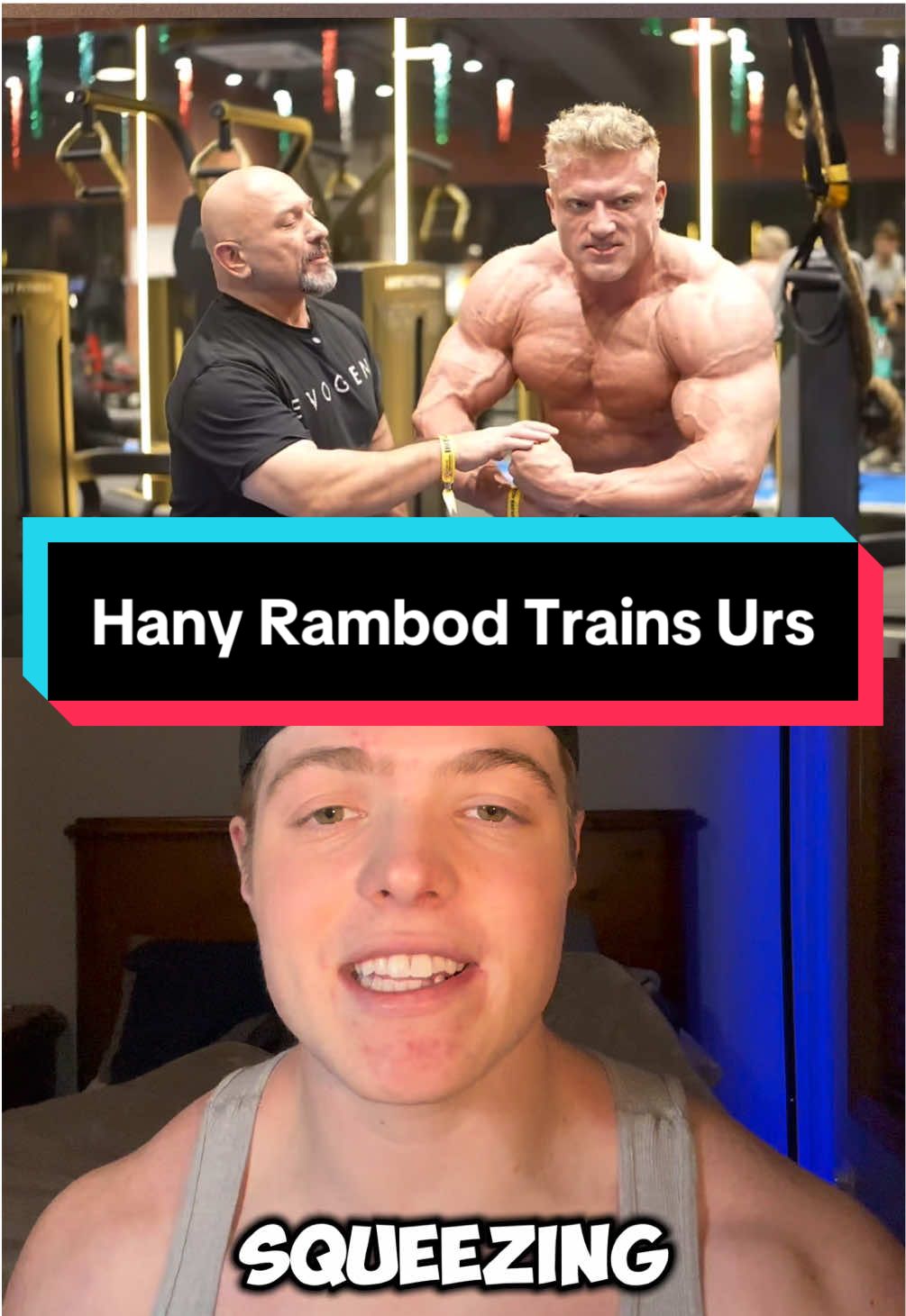 Hany Rambod trains Urs😳 #Fitness #fyp #bodybuilding #physique #creatine #hanyrambod #cbum #gym 