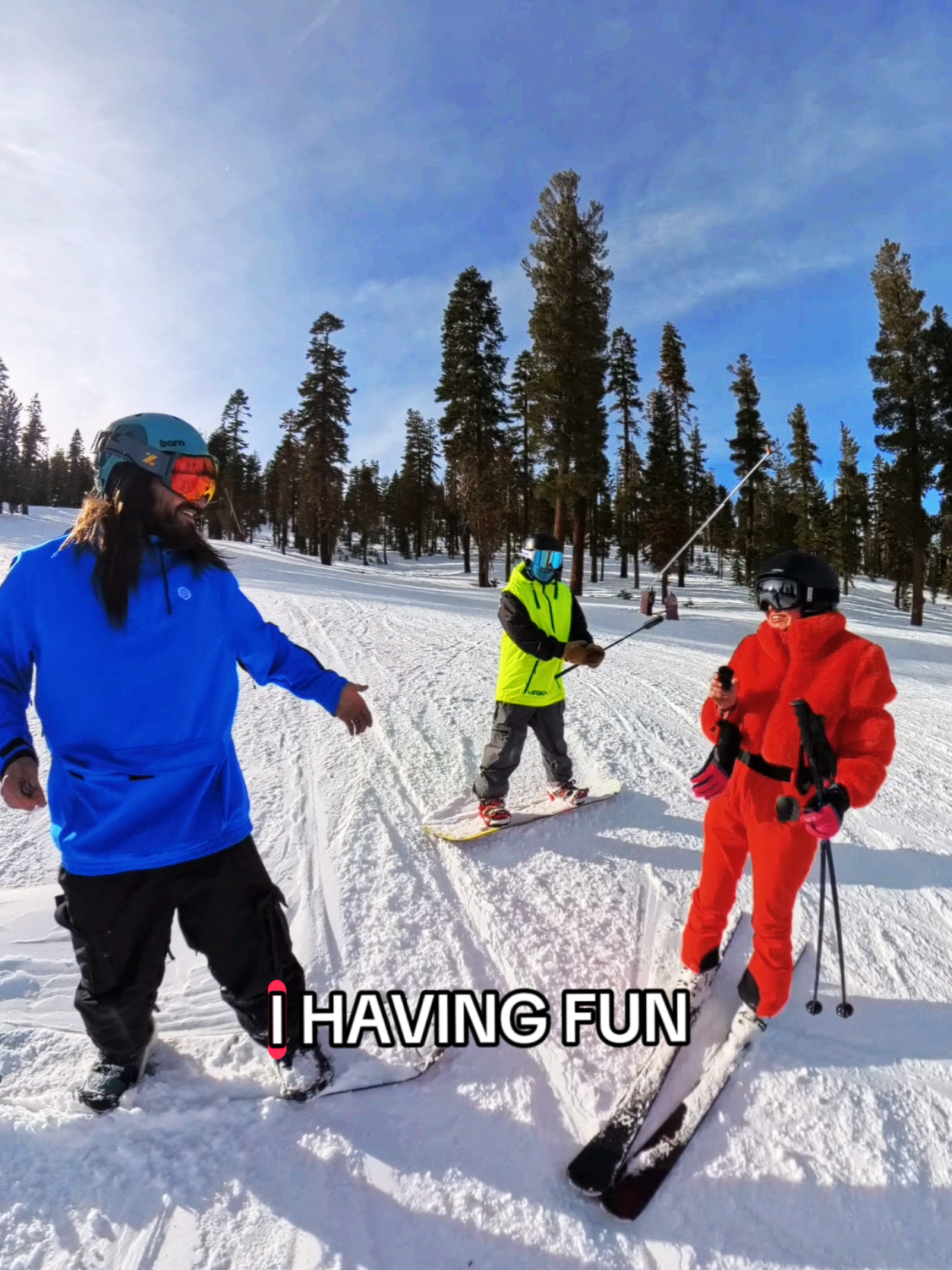 she was so nice! 🤣 #ski #snow #snowboard 