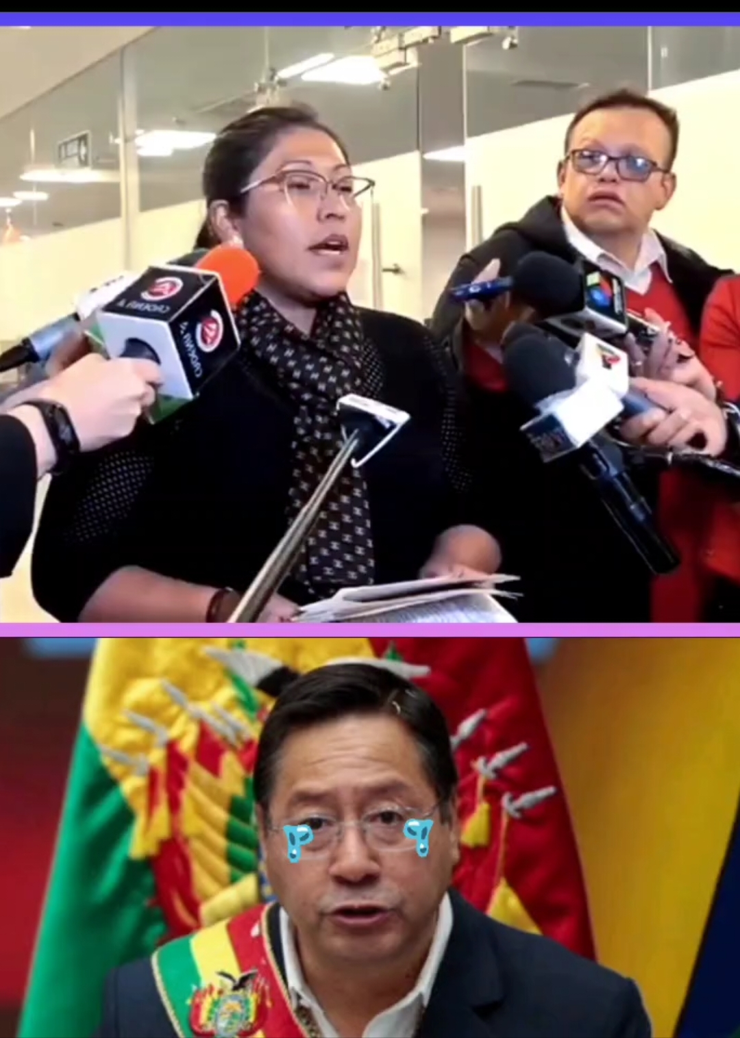 diputada Gladys Quispe repudia las declaraciones del presidente Luis Arce contra Evo Morales, acusa a Arce de decir mentiras falacias