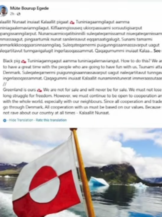 President-elect Donald Trump is again floating his interest in U.S. ownership of Greenland, prompting the leader of the island territory to clarify that it is not for sale. #trump #donaldtrump #greenland