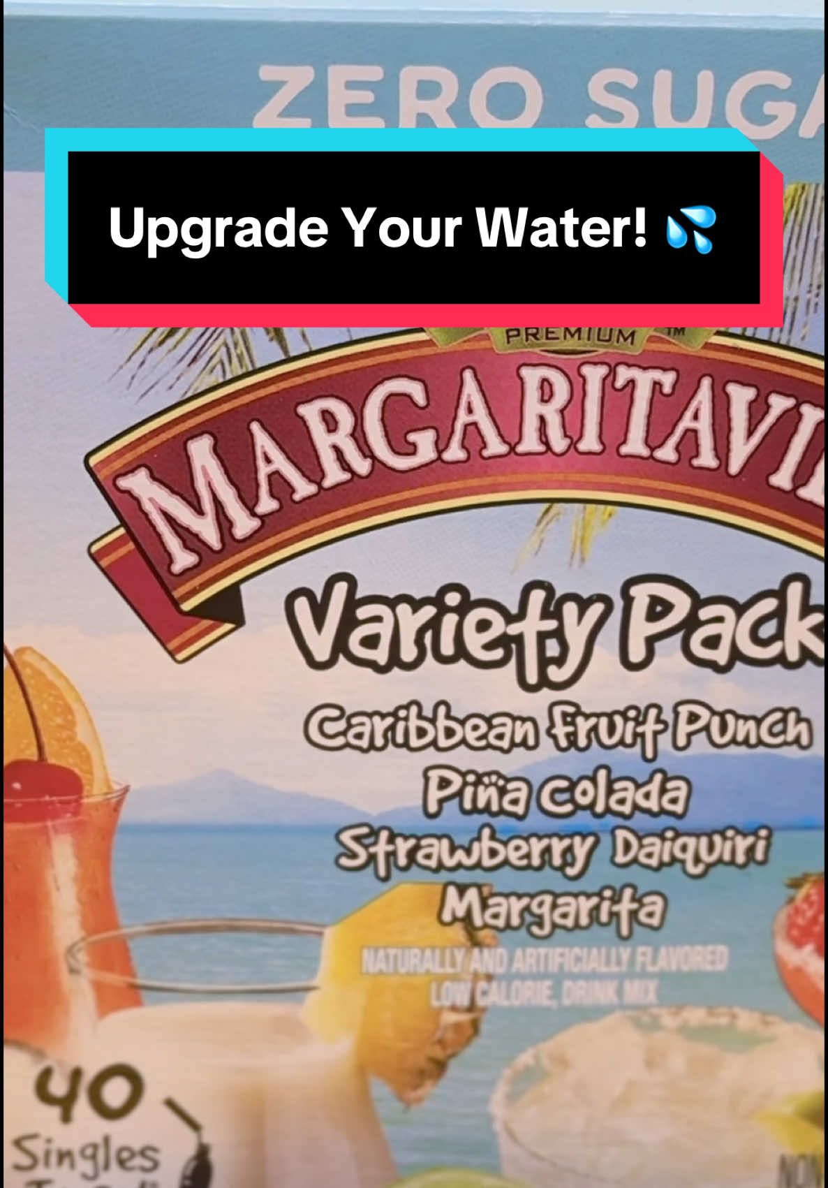 Upgrade your water! These @Singles To Go are absolutely delish! Grab it up!! #margaritaville #refreshing #hydration 