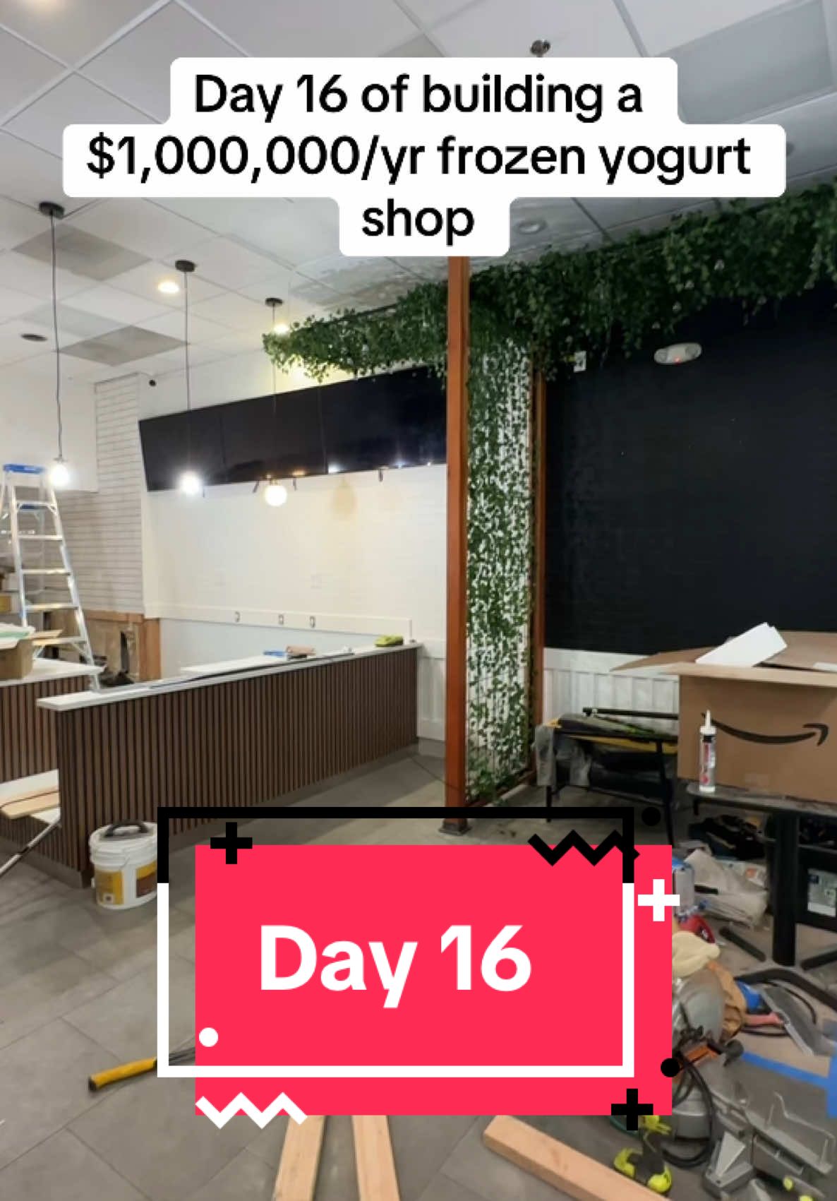 Day 16 of building a million dollar frozen yogurt shop #business #sidehustle #restaurant #dayinthelife #Vlog #financialfreedom 