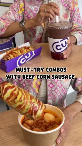 Must-try combos with beef corn sausage! Jom cuba  #cumalaysia #beefcornsausage #koreanfoodie #kfoodies #mukbang