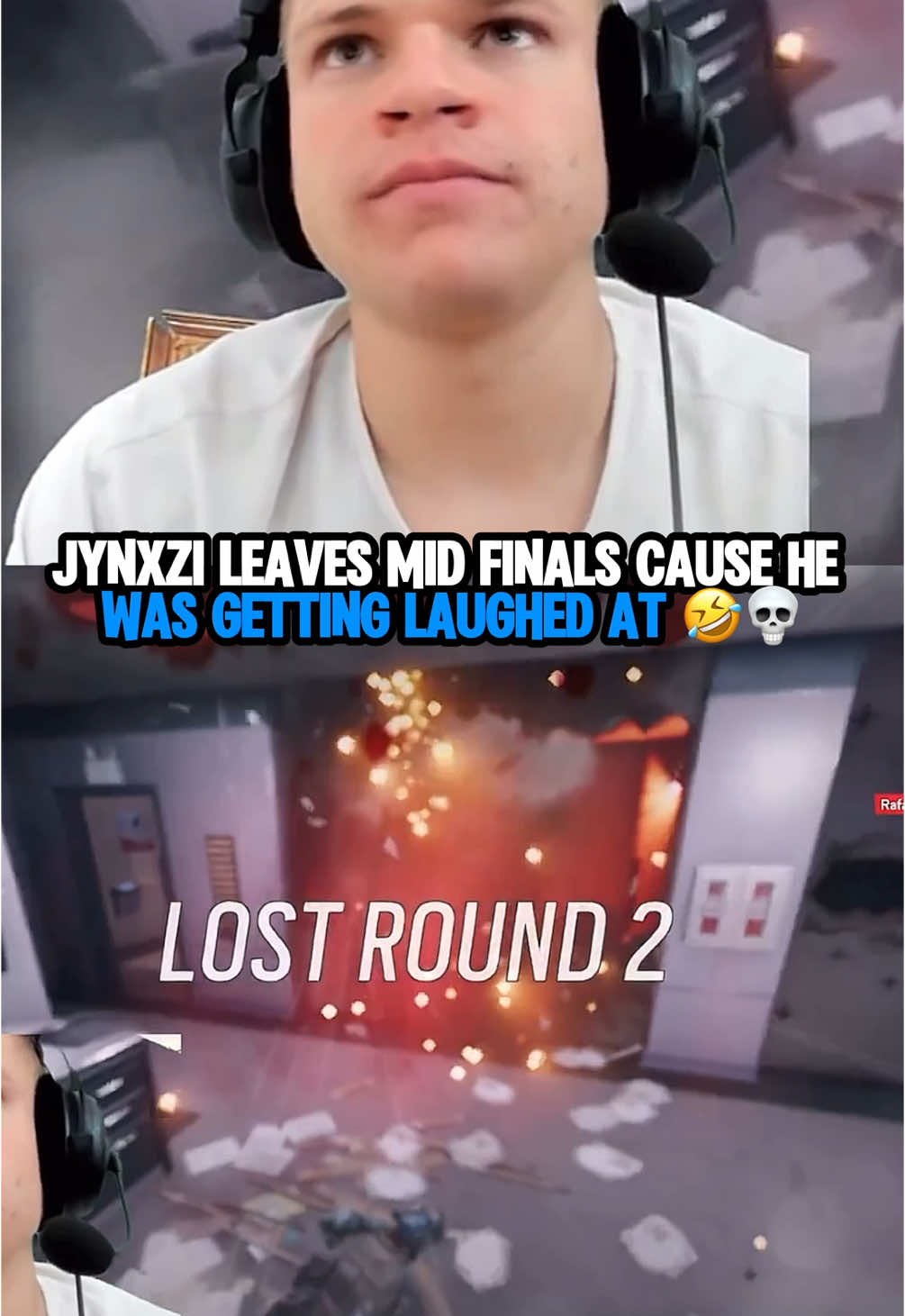 Rage quitting in finals is crazy work 😭 #stompn #jynxzi #viral #r6siege #finals #fyp 