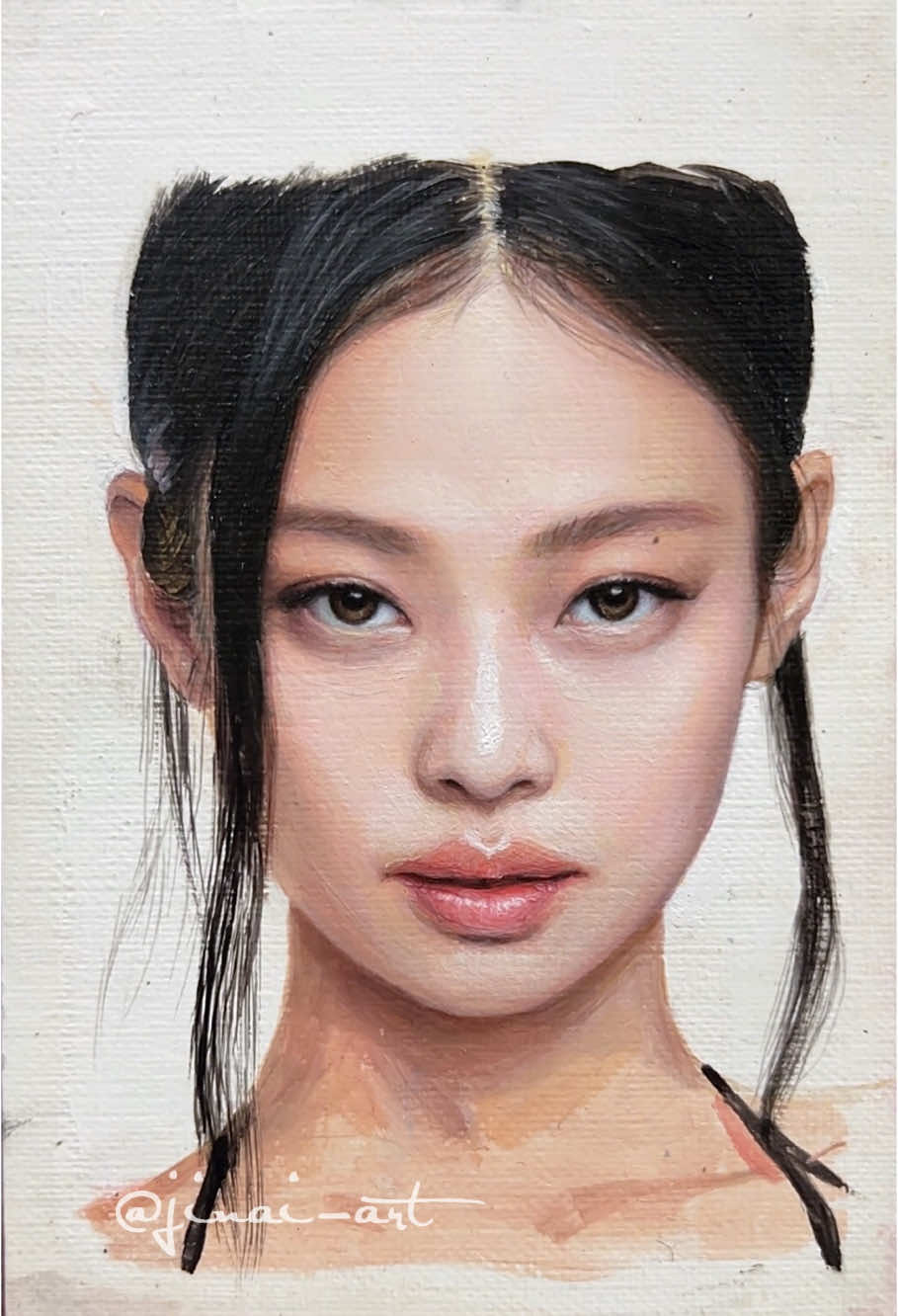 #jennie #blackpink #portrait #painting #art 