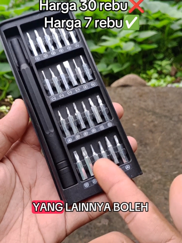 obeng set 24in1 multifungsi cuman 7 rebu😭 #obengset  #obengset24in1  #obengkecilset 