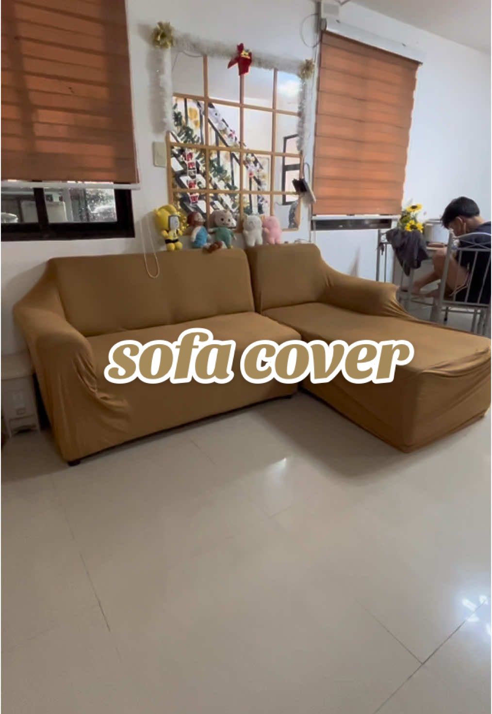 1 seater beb kasi malaki na yan!! #sofacover 