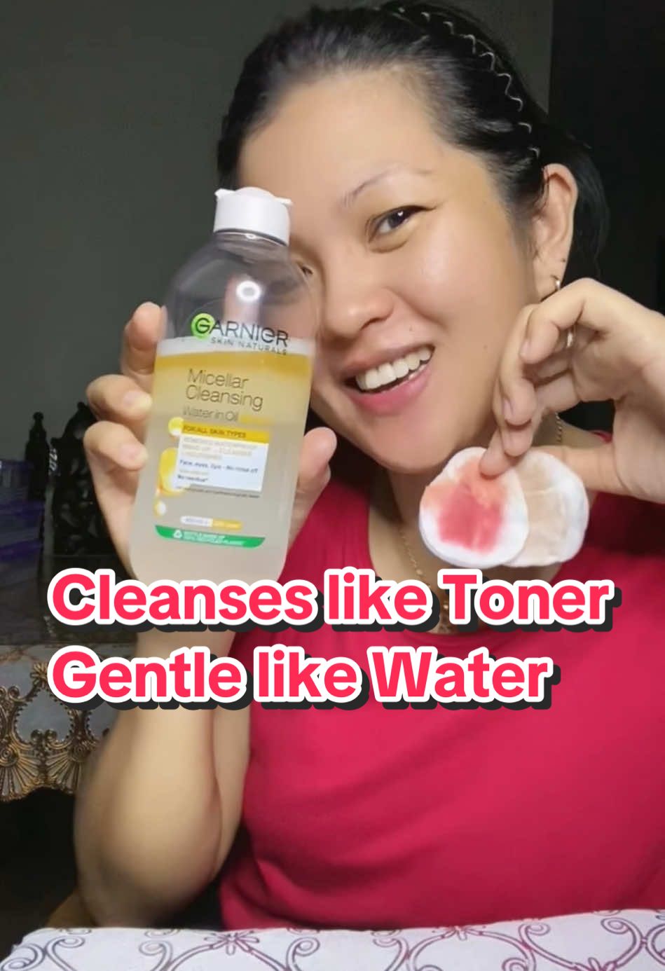 Garnier Micellar Cleansing Water in oil  @garnierph #garniergang #skincare #micellarwater #micellarwaterinoil #skincare #makeupremoval #makeupremover #dirtremover #micellar 